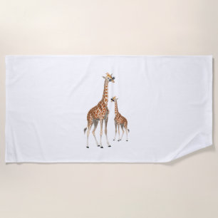 Toalla De Playa Giraffe con gafas de sol Safari animal Giraf
