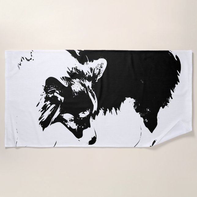 Toalla De Playa Giro de la línea costera (Anverso)