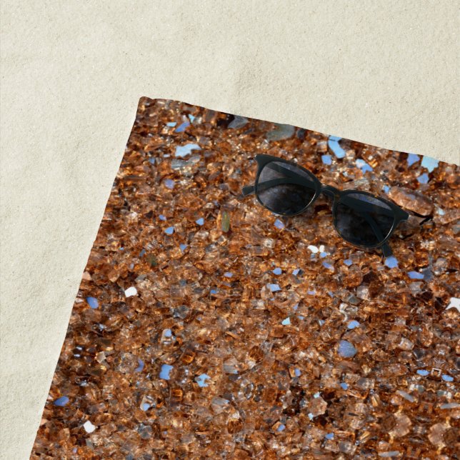 Toalla De Playa Glass de Bronze Golden Glass (In situ)