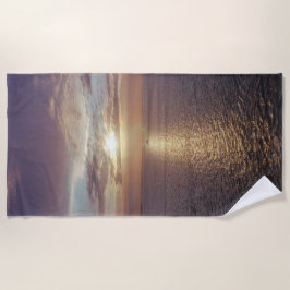 Toalla De Playa Glorioso amanecer sobre el océano