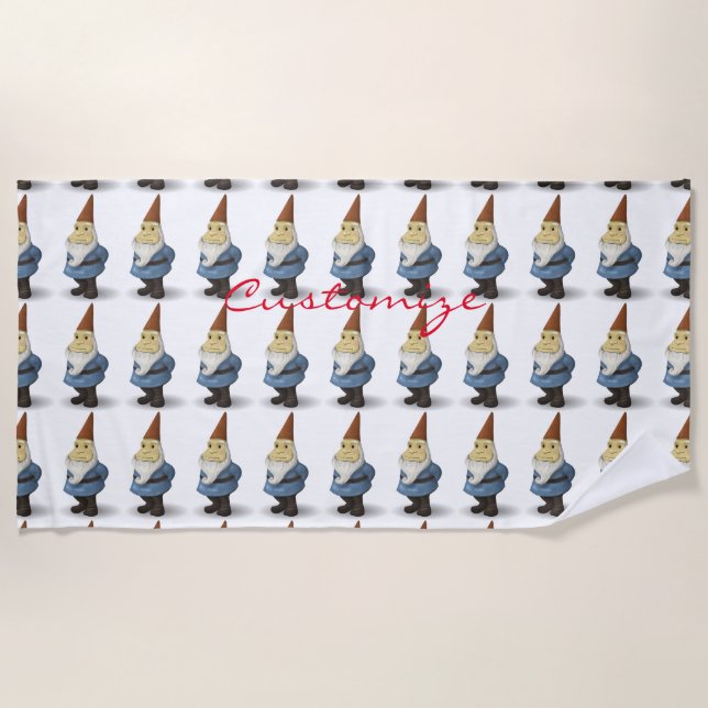 Toalla De Playa Gnome de vacaciones de invierno Thunder_Cove (Anverso)