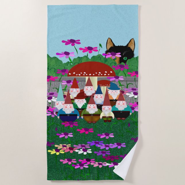 Toalla De Playa Gnomes Beach Towel (Anverso)