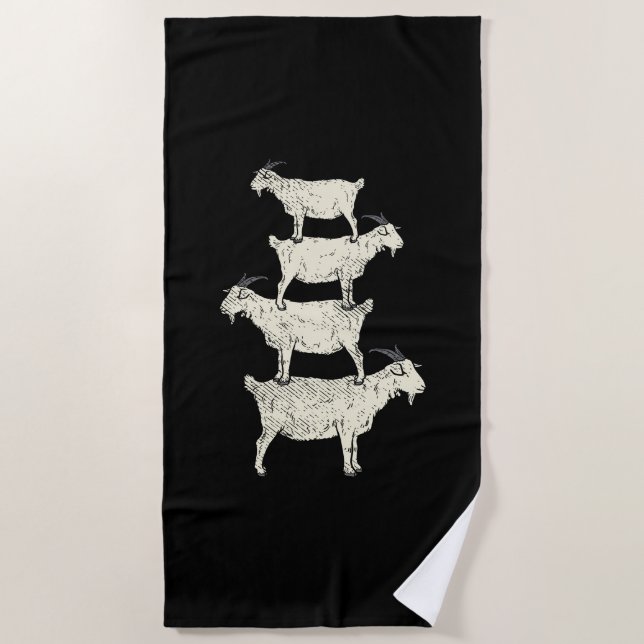 Toalla De Playa Goat Retro (Anverso)