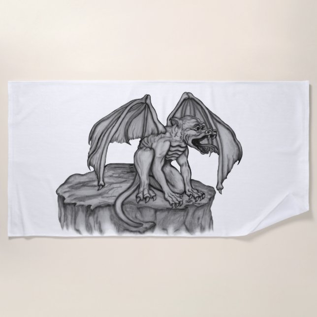 Toalla De Playa Golem Gargoyle (Anverso)