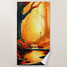 Golpe dorado del bosque encantado