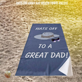 Toalla De Playa Gorras Gorra fuera de gris