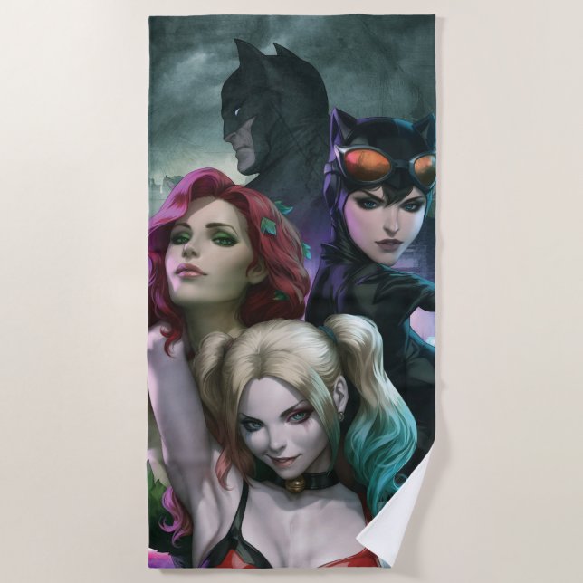 Toalla De Playa Gotham City Sirens #1000 Comic Cover Variant (Anverso)