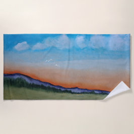 Toalla De Playa Graciosas Colinas Sunset