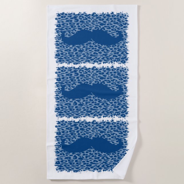 Toalla De Playa Gracioso Mustache #18 (Anverso)