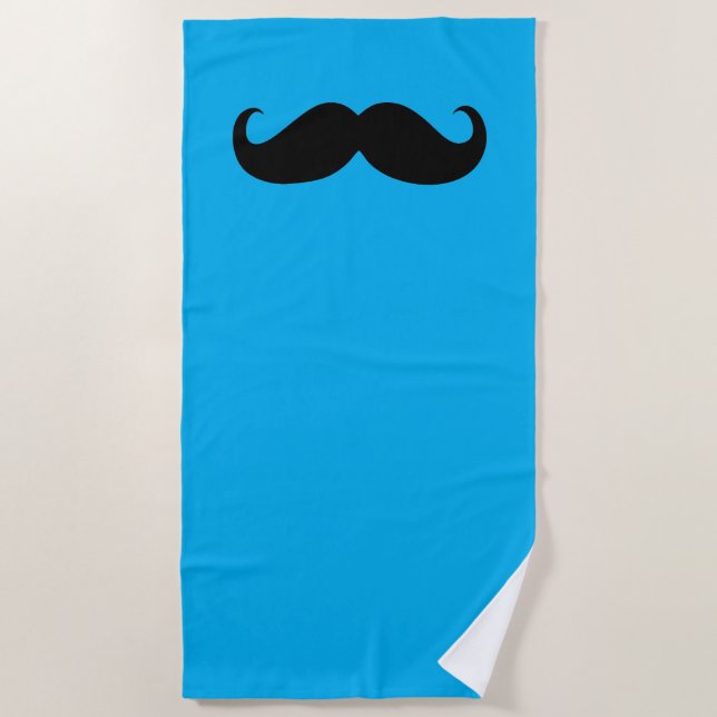 Toalla De Playa Gracioso Mustache #27 (Anverso)