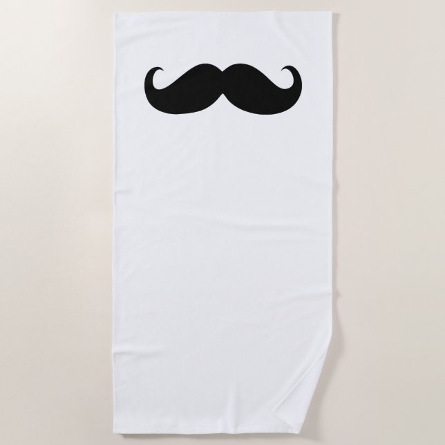 Toalla De Playa Gracioso Mustache #28 (Anverso)