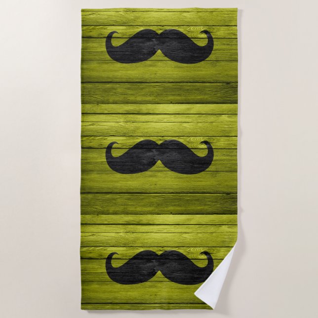 Toalla De Playa Gracioso Mustache #46 (Anverso)