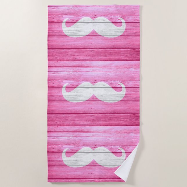 Toalla De Playa Gracioso Mustache #48 (Anverso)