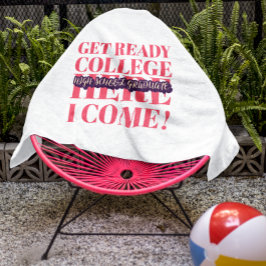 TOALLA DE PLAYA GRADUADO DE ESCUELA SUPERIOR - PREPARAR LA ESCUELA