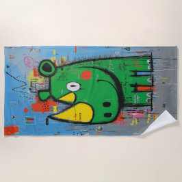 Toalla De Playa Graffiti Rhino Street Art Character