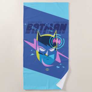 Toalla De Playa Gráfica de la cabeza de la luz Batman para siempre