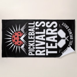 Toalla De Playa Gráfica divertida de las lágrimas de Rival del bal