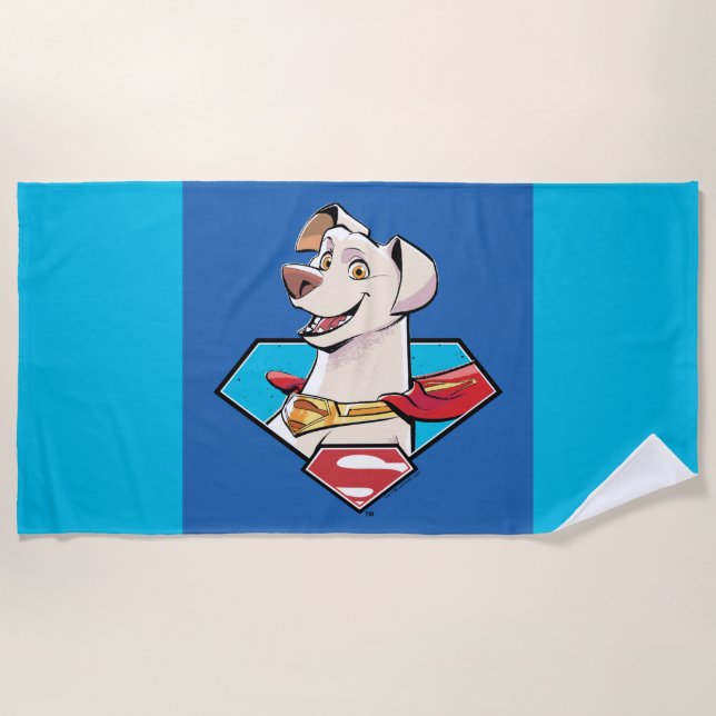 Toalla De Playa Gráfico de Krypto S-Shield (Anverso)