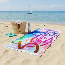 Toalla De Playa Gráfico de verano