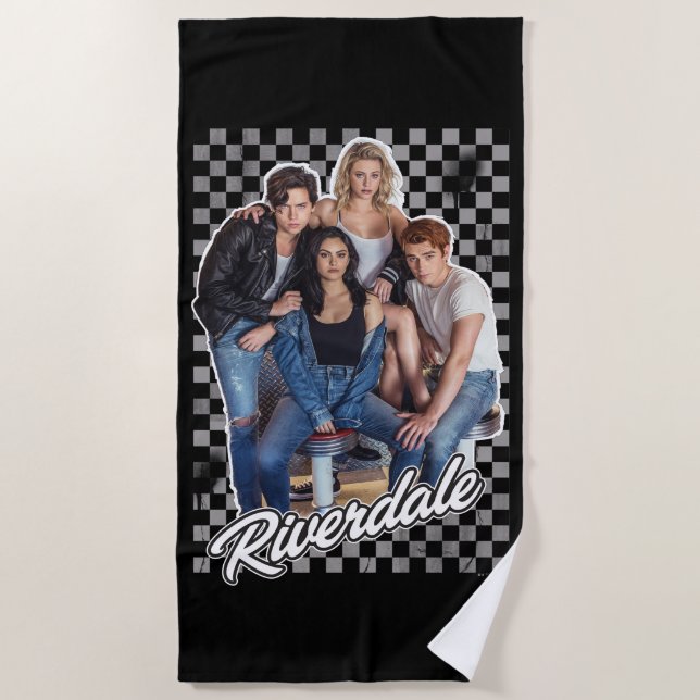 Toalla De Playa Gráfico del grupo Retro Riverdale (Anverso)