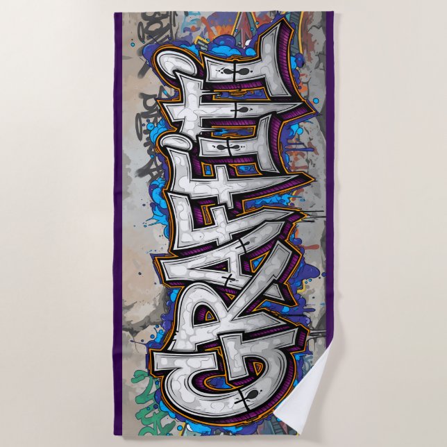 Toalla De Playa Grafiti (Anverso)