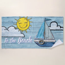 Toalla de playa grande a la playa