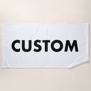 Toalla de playa grande personalizada para personal