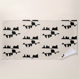 Toalla De Playa Grande Serviette de Plage & Bain - Dual Face