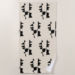 Toalla De Playa Grande Serviette de Plage & Bain - Dual Face