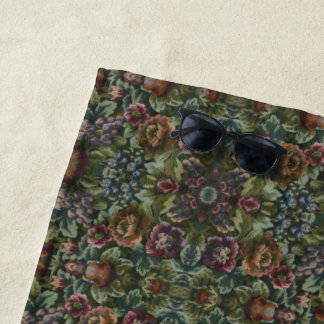 Toalla De Playa Grandma's Comfy Vintage Floral version 2 Dopp Kit