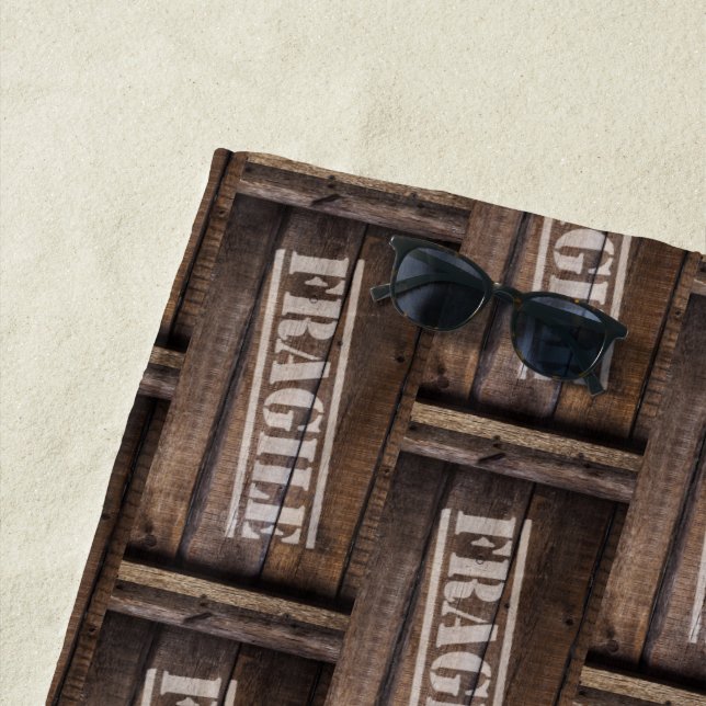 Toalla De Playa Grano de madera maciza vintage (In situ)