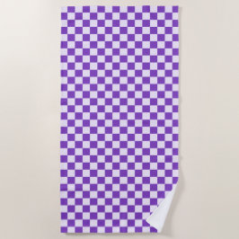 Toalla De Playa Grape soda checkerboard pattern
