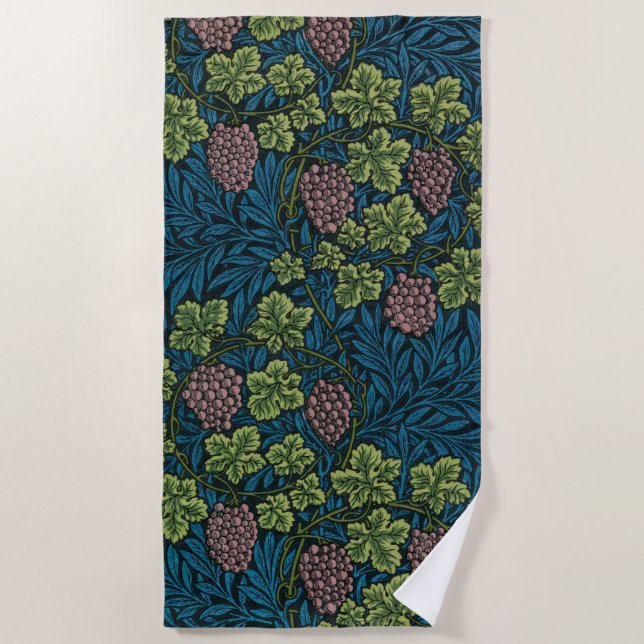Toalla De Playa Grapevine (por William Morris) (Anverso)