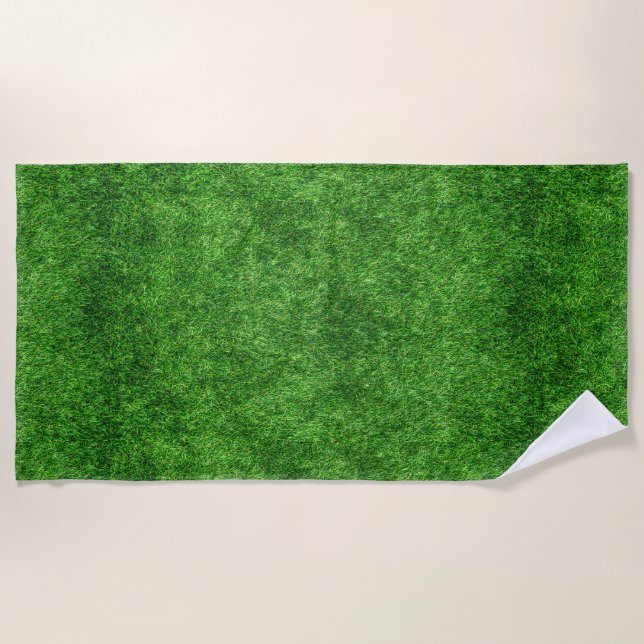 Toalla De Playa Grasa verde (Anverso)