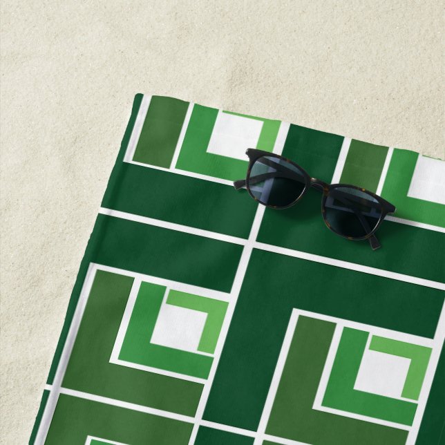 Toalla De Playa Green Topsy Turvy (In situ)