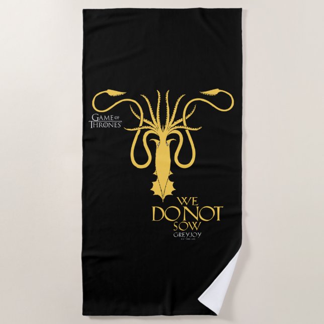 Toalla De Playa Greyjoy Sigil - No Sembramos (Anverso)