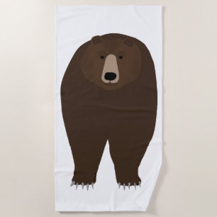 Toalla De Playa Grizzly Bear