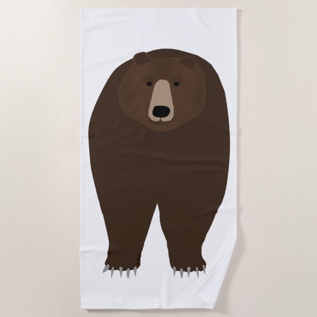Toalla De Playa Grizzly Bear (Anverso)
