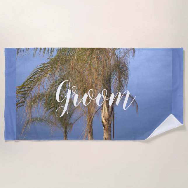 Toalla de playa Groom Palm Trees (Anverso)