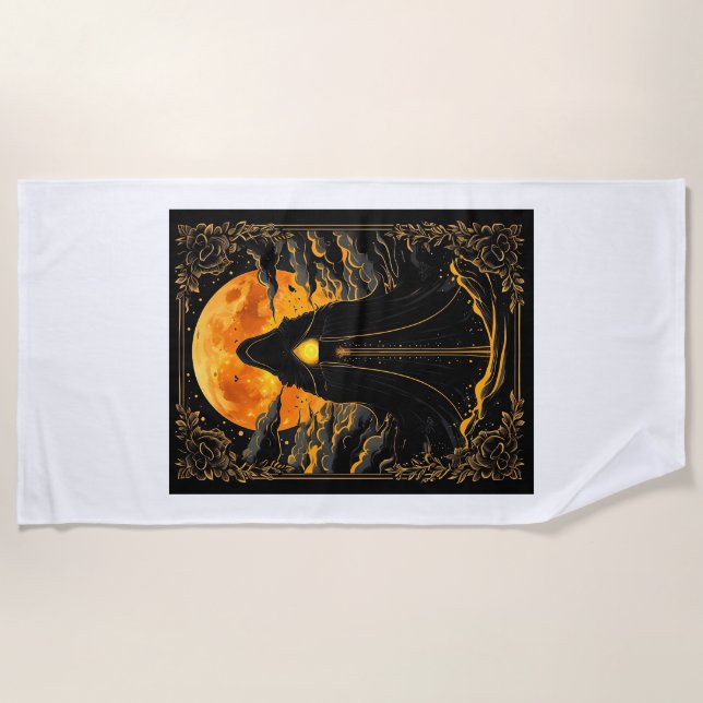 Toalla De Playa Guardián Lunar (Anverso)