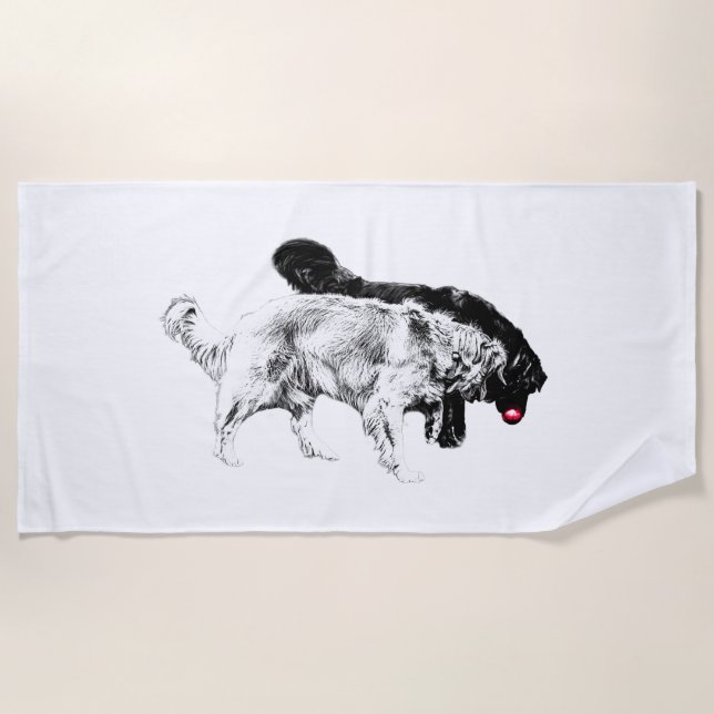 Toalla De Playa Guardianes relámpago de linternas (Anverso)