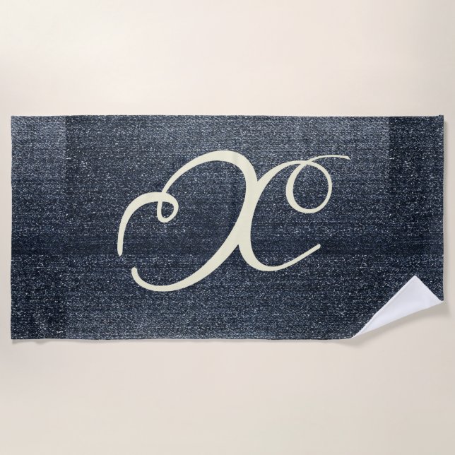 Toalla De Playa Guay Denim Look (Anverso)