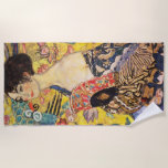 Toalla De Playa Gustav Klimt Dama con abanico<br><div class="desc">Gustav Klimt Dama con abanico</div>