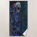 Toalla De Playa Gustav Klimt - Muerte y vida<br><div class="desc">Muerte y vida - Gustav Klimt,  Óleo sobre lienzo,  1910-1915</div>