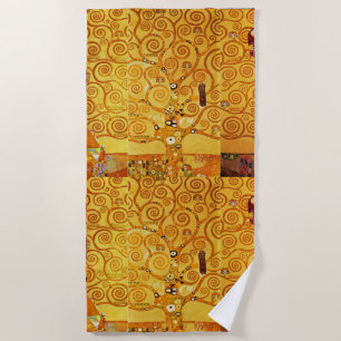 Toalla De Playa Gustav Klimt Tree of Life: Simbolista Art Nouveau