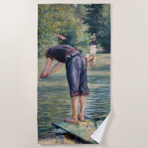 Toalla De Playa Gustave Caillebotte - Bathers, Bank of the Yerres