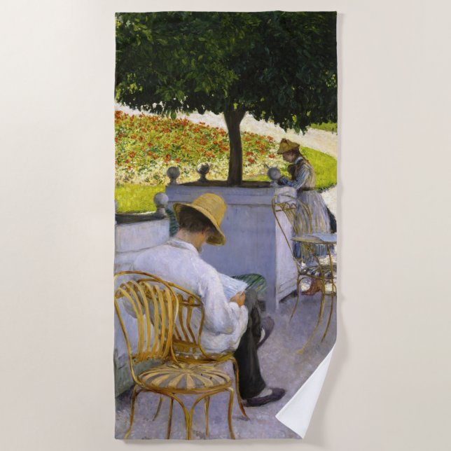 Toalla De Playa Gustave Caillebotte - Los Naranjos (Anverso)