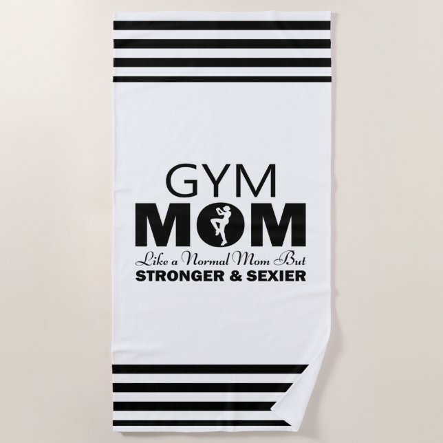 Toalla de playa Gym Mom (Anverso)