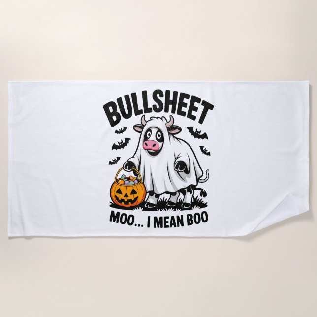 Toalla De Playa halloween cow (Anverso)