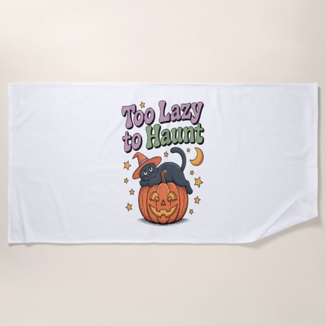 Toalla De Playa Halloween Lazy Ghost (Anverso)